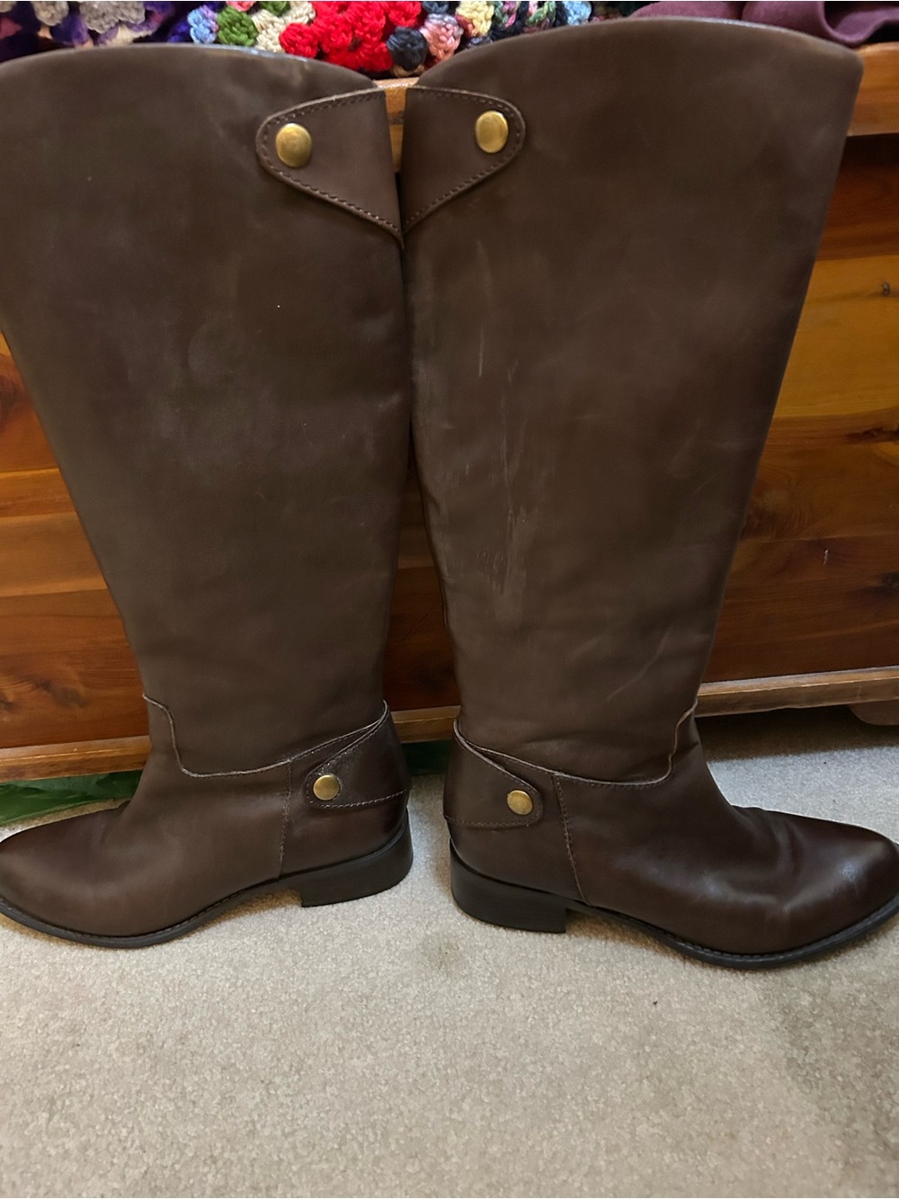 Franco Sarto “Colleen”
Classic Brown Women's Riding leather Boots